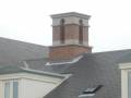 Chimney stack and window frame